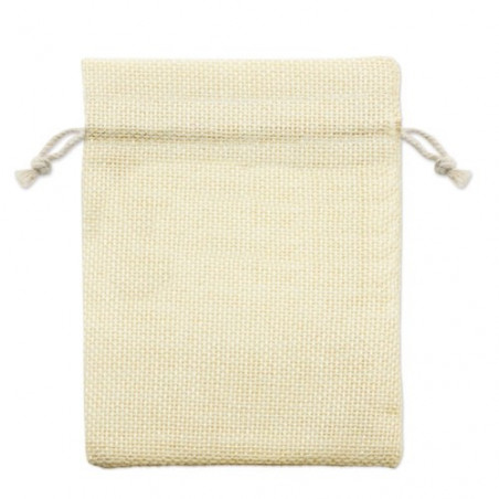 Espejo de mano de bambú con bolsa para detalle navideño