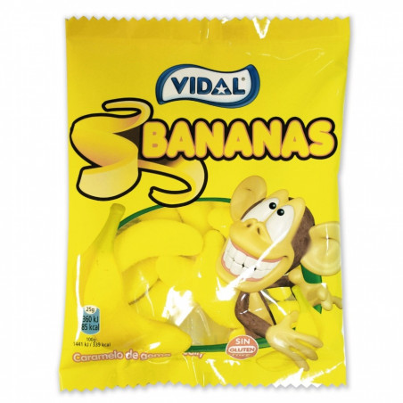 Tarro de plátanos de golosinas personalizado con adhesivo de bebé para bautizos