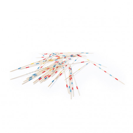Juego mikado personalizado con adhesivo de bautizo