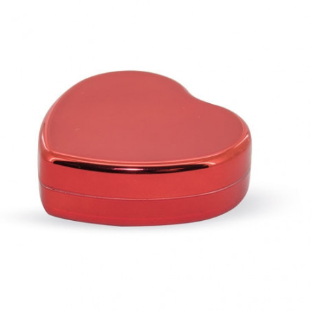 Bálsamo labial en forma de corazón en caja de presentación con adhesivo romántico para regalar