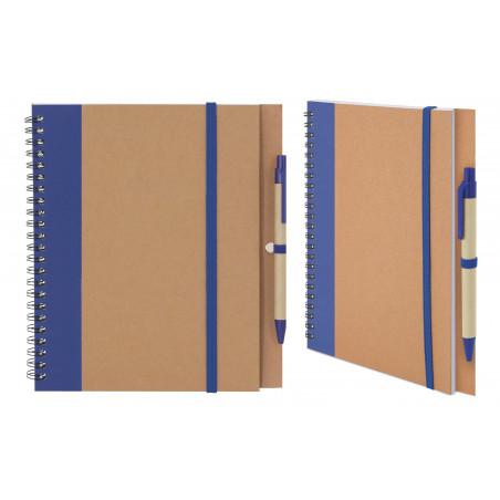 Cuaderno reciclado de cartón con adhesivo personalizado con foto y texto para bautizo de niño