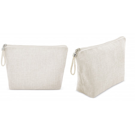 Neceser blanco para mujer con bolsa de regalo y adhesivo personalizable con texto y foto