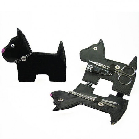 Accesorios de manicura en estuche en forma de perro para eventos