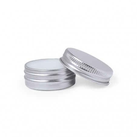 Bálsamo labial personalizado con tarjeta de agradecimiento personalizada en bolsa de tela para detalles bautizo