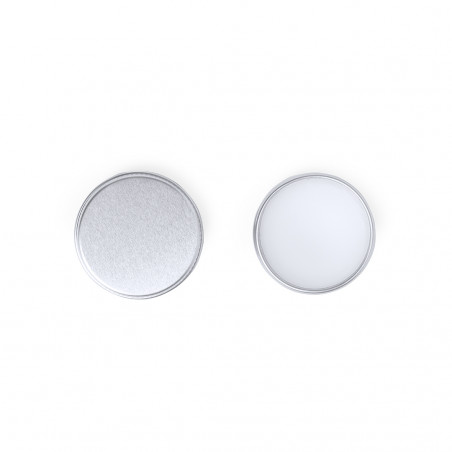 Bálsamo labial personalizado con tarjeta de agradecimiento personalizada en bolsa de tela para detalles bautizo