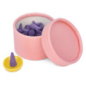 Incienso de lavanda en caja personalizada para detalles de bautizo de niña