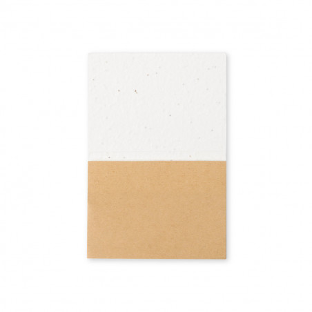 Bloc de notas eco con cubiertas de semillas para plantar en sobre kraft personalizado para detalles fiestas y eventos