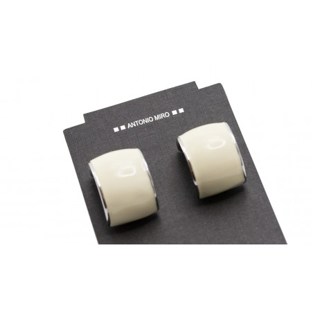 Pendientes de aleación zinc plateado con bolsa personalizada para detalle boda