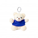 Llavero osito de peluche en bolsa de papel con ventana y adhesivo personalizado para bautizos