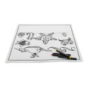 Mantel para colorear y cubiertos reutilizables personalizados para niños
