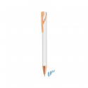 Bolígrafo de pierre cardin blanco tinta semi gel con adhesivo personalizado para regalar