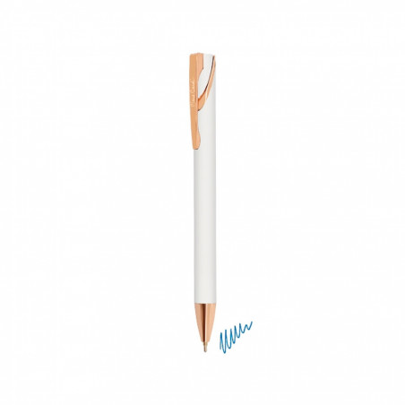 Bolígrafo de Pierre Cardin blanco con adhesivo personalizado para detalles de invitados