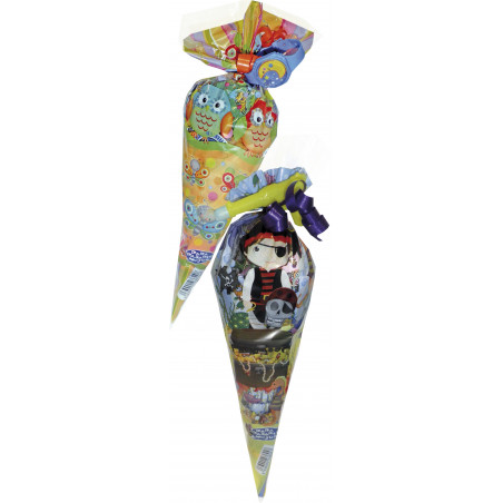 Plastilina de colores con herramientas diseño de elefante mochila infantil y bolsa de chuches