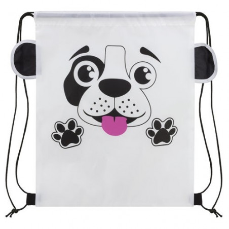 Set perro de juguete con accesorios caseta y mochila saco