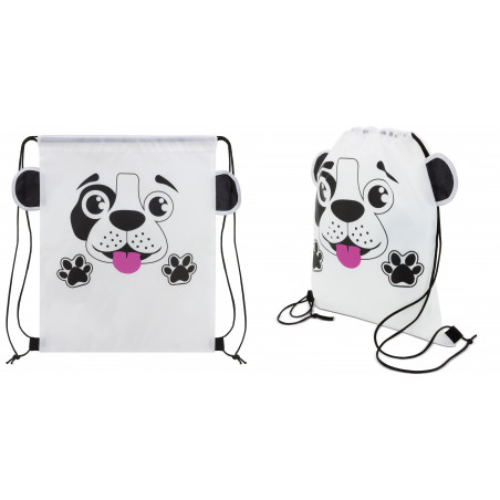 Set perro de juguete con accesorios caseta y mochila saco
