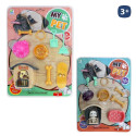 Set perro de juguete con accesorios caseta y mochila saco