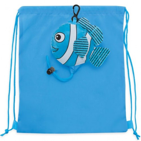 Mochila plegable modelo pez y huevo sorpresa de animales marinos