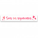 Adhesivo para boda sois los siguientes un mensaje divertido 5x1cm