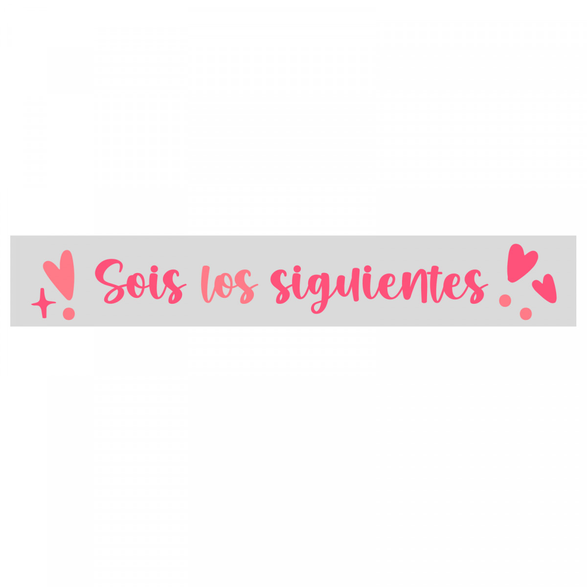 Adhesivo transparente sois los siguientes 5x1cm