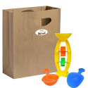 Set de juguetes de playa con bolsa kraft personalizada ideal para eventos
