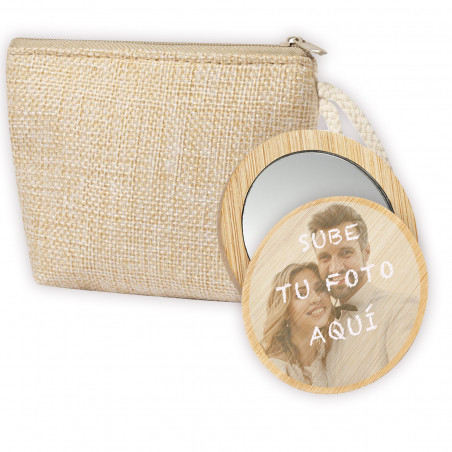 Ideas Originales Invitados Monedero con Espejo Personalizado con Foto