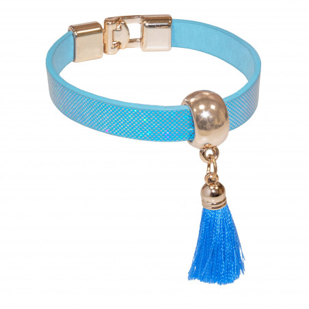 Pulsera Elegante con Borla Azul Un Detalle Exclusivo para Invitados