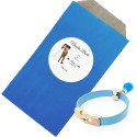 Pulsera Elegante con Borla Azul Un Detalle Exclusivo para Invitados