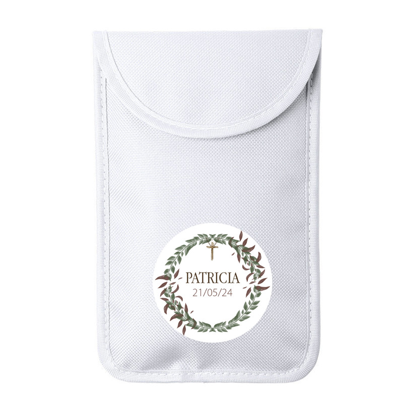 Funda para móvil personalizada con adhesivo para comunión