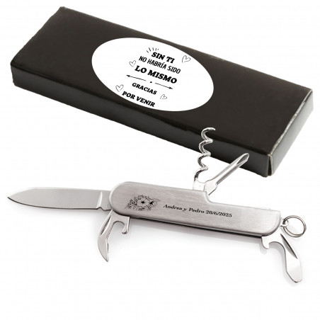 Detalles Boda Navaja multiusos personalizada