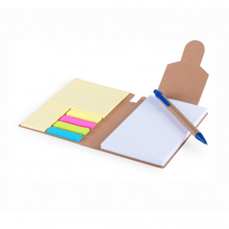 Bloc de notas ecológico con bolígrafo y adhesivo personalizado detalle para bodas original