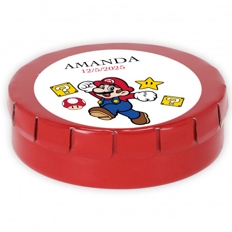 Dispensador de caramelos personalizado mario bros detalle original para eventos infantiles