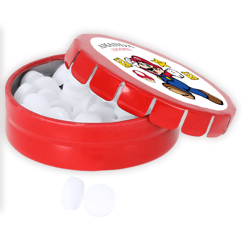 Dispensador de caramelos personalizado mario bros detalle original para eventos infantiles