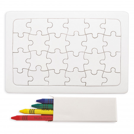 Puzzle para colorear personalizado con diseño mágico detalle para eventos infantiles