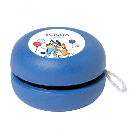 Yoyo personalizado con personaje infantil recuerdo ecológico para fiestas infantiles
