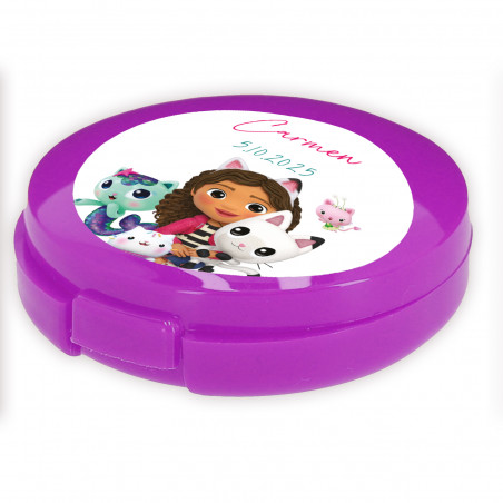 Bálsamo de labios personalizado colección gaby gato detalle ideal para eventos infantiles