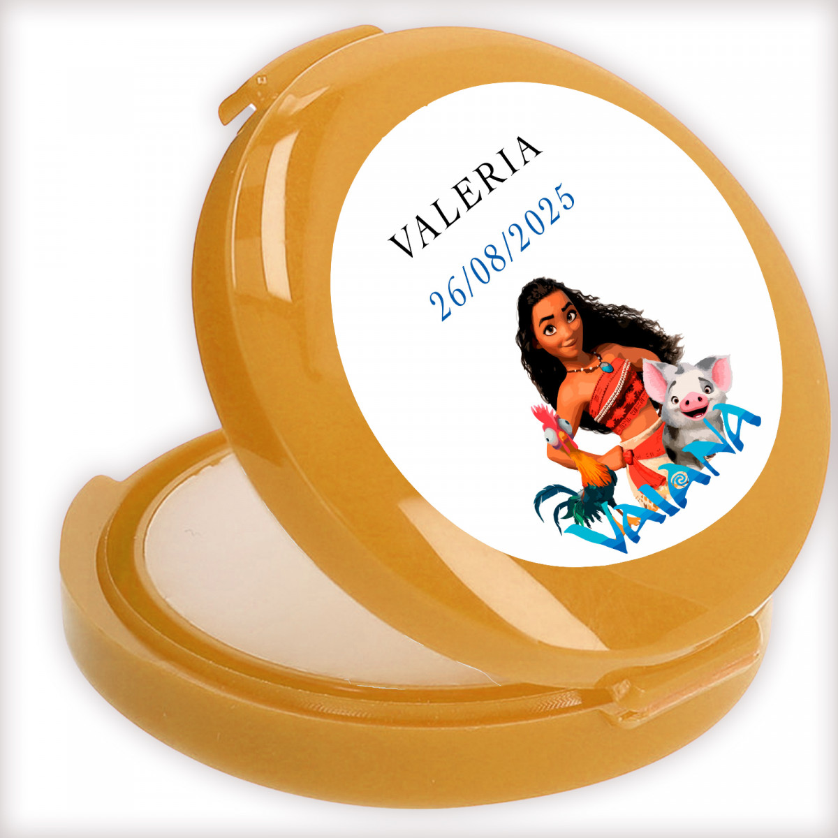 Bálsamo de labios personalizado colección vaiana ideal para detalles de eventos infantiles