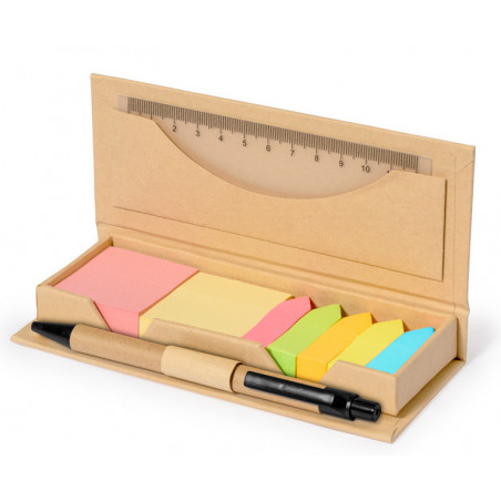 Set de notas adhesivas personalizado detalle ecológico y útil para invitados