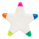 Marcador fluorescente estrella personalizado detalle original para eventos infantiles