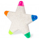 Marcador fluorescente estrella personalizado detalle original para eventos infantiles