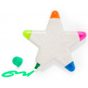Marcador fluorescente estrella personalizado detalle original para eventos infantiles