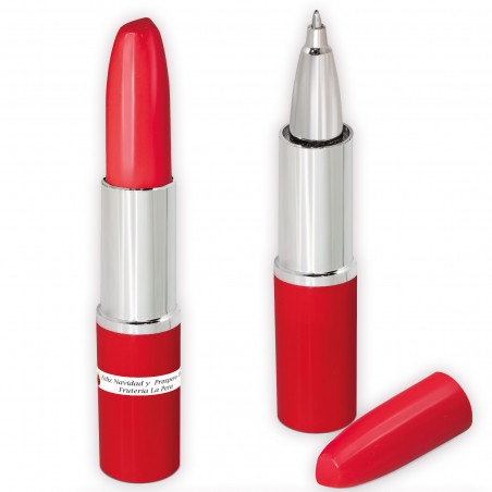 Bolígrafo pintalabios para navidad personalizado