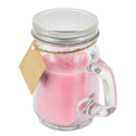 Vela aromatizada personalizada con adhesivos para comunión niña