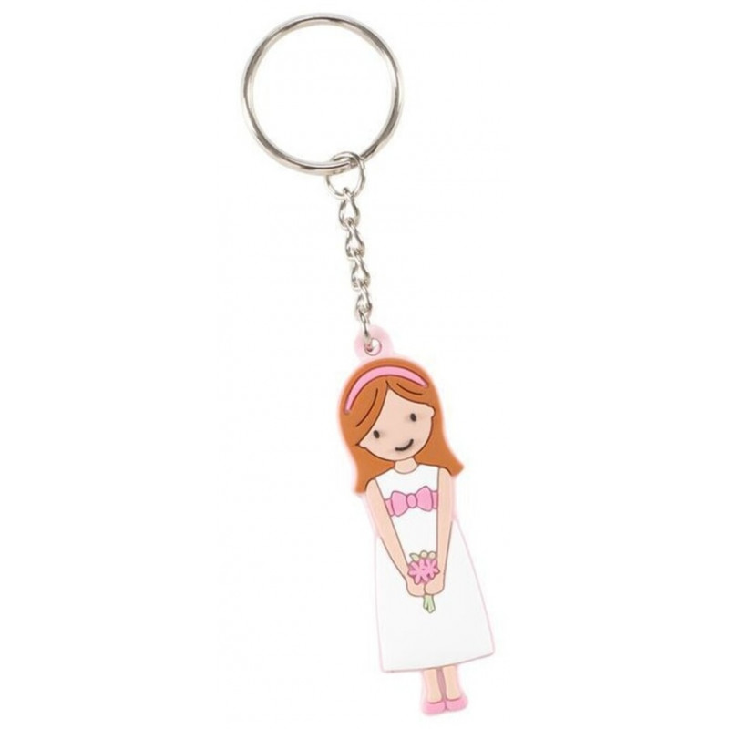Llavero para detalles comunión niña