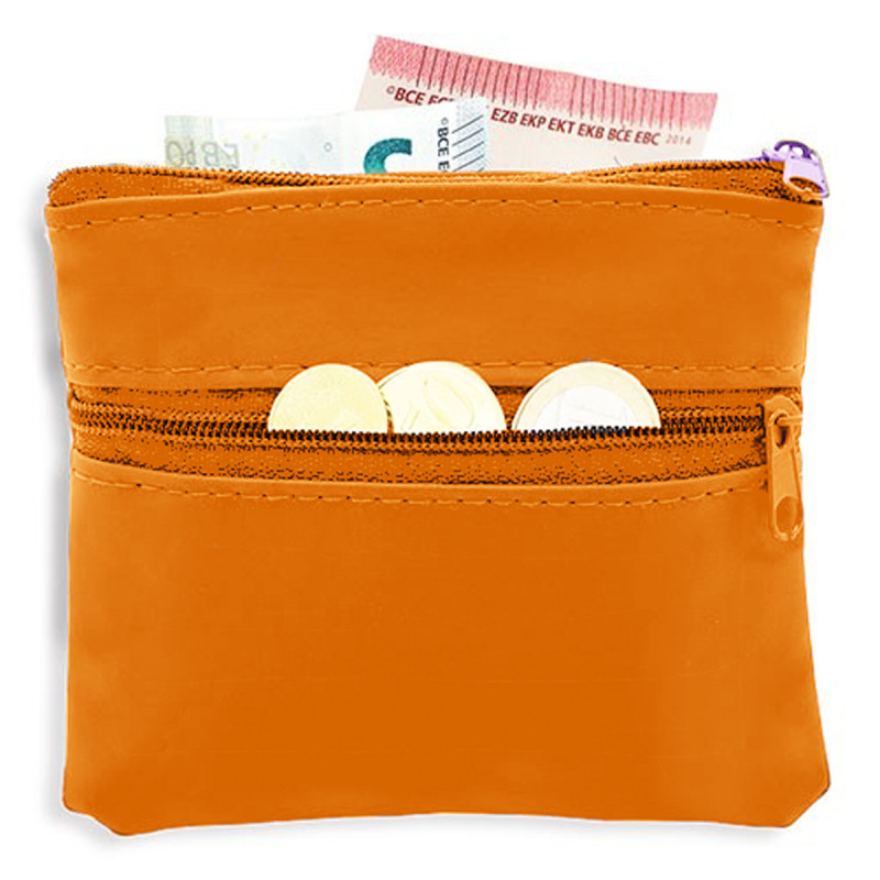 Monedero De PU Con Cremallera Doble: Ideal Como Detalle Para Eventos