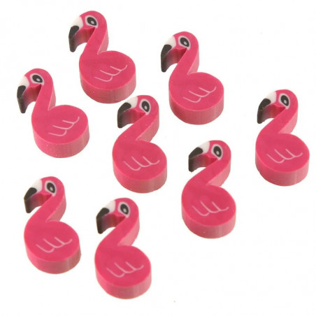 Botecito con Gomas de Borrar Flamencos: Detalle Original para Niñas Invitadas