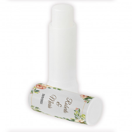 Bálsamo labial personalizado con protección solar spf15: detalle útil y elegante para celebraciones