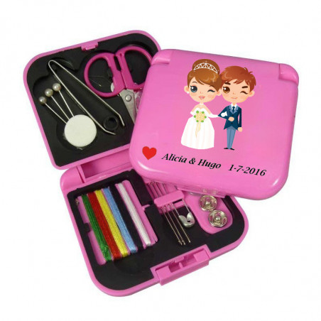 Costureros detalles de boda para invitados personalizados