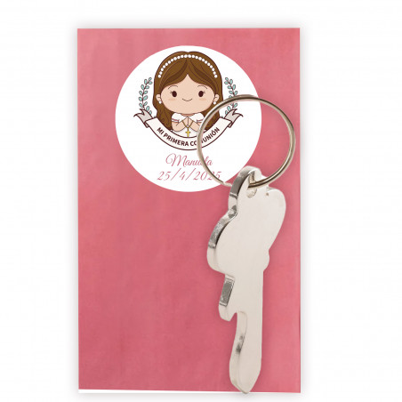 Llaveros originales para detalles de comunión personalizados