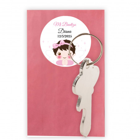 Llavero en Forma de Llave Personalizado Recuerdo Original para Eventos