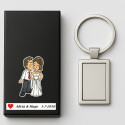 Llaveros para bodas baratos personalizado